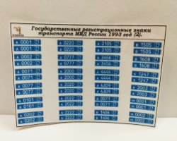 Государственные регистрационные знаки транспорта МВД России 1993 год (2) (наклейки)