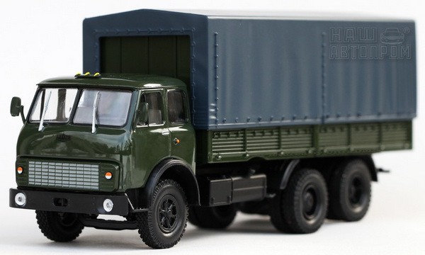 МАЗ-516Б бортовой с тентом (зеленый) 1977-80 гг. H295