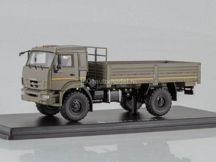 Камский грузовик-43502 Мустанг бортовой (хаки) (комиссия) SSM1243(k135)