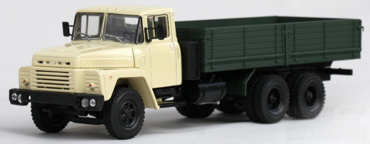 КрАЗ-250 бортовой 1977-89 гг. (бежевый/зеленый) H204beige