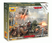 Советский пулемет "Максим" с расчётом 1941-43