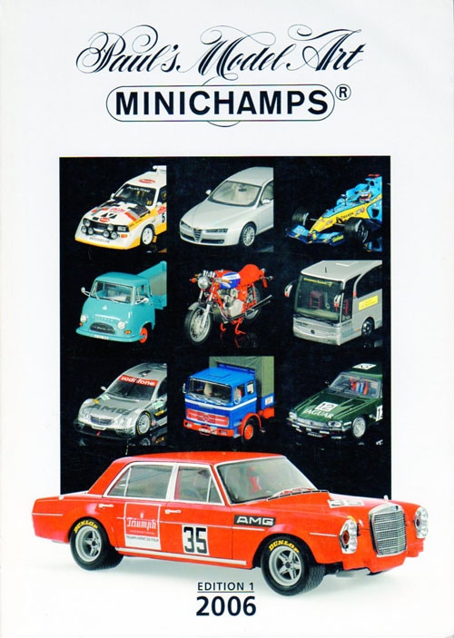 Каталог MINICHAMPS коллекция 2006 года часть 1 формат А4, 250 страниц