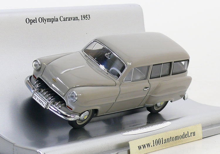 Opel Olympia Caravan 1953 Производитель: Schuco

Масштаб: 1:43
  
Артикул: OTC03
  
Материал: металл
  