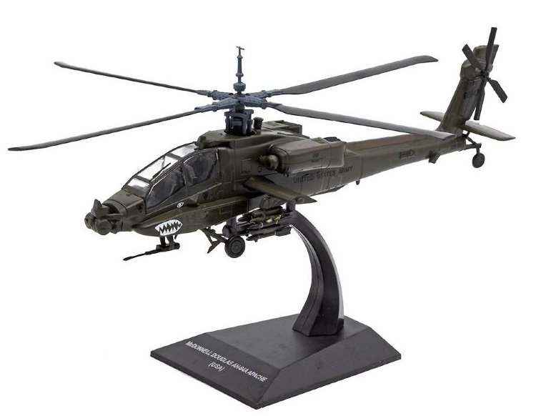 AH-64A Apache McDonnell Douglas (США) -серия Военные вертолеты вып.2 deagVV02(k125)