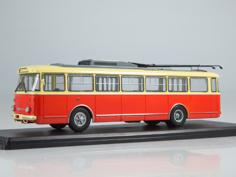 Троллейбус Skoda-9TR (красно-бежевый) SSM4044