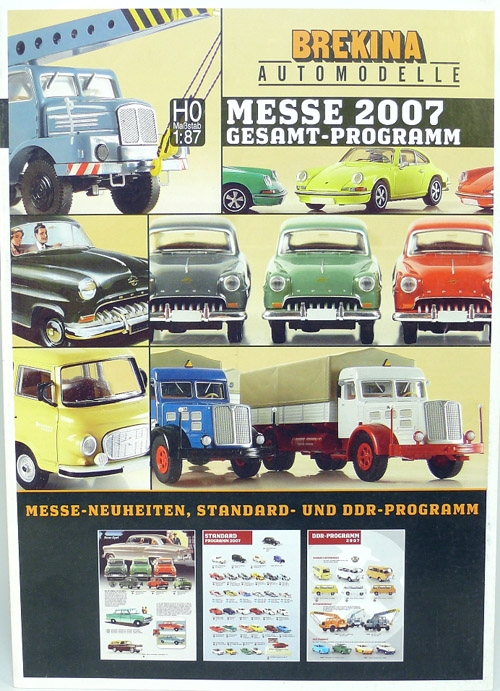 Каталог Brekina1:87 коллекция 2007 года формат А4, 18 стр.
