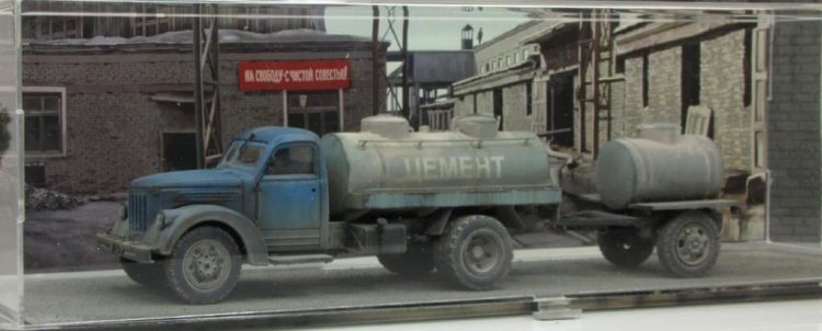 УралЗиС-355М цементовоз с прицепной бочкой из к/ф  «Джентльмены удачи» (комиссия) MKS44100169-4(k169)