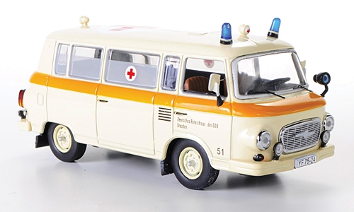 CCC066.jpg Barkas B1000 "Krankenwagen" 1963 Производитель: IST для Cars&CoМасштаб: 1:43Артикул: CCC066Материал: металл
