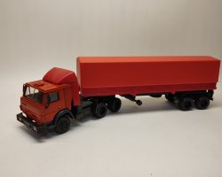 Камский грузовик-5410 (с обтекателем) + п/прицеп (тент)