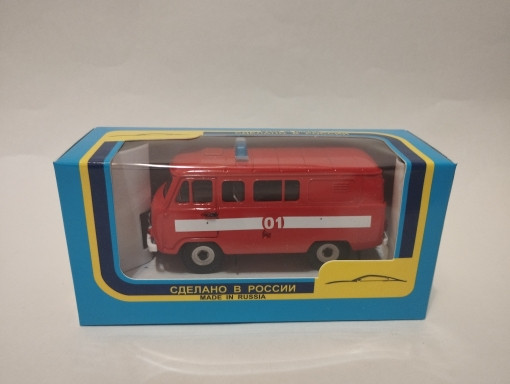 УАЗ-39099 пожарный -01- (с кронштейном) (белые бампера) TTP041-11