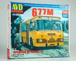 Сборная модель Городской автобус ЛИАЗ-677М