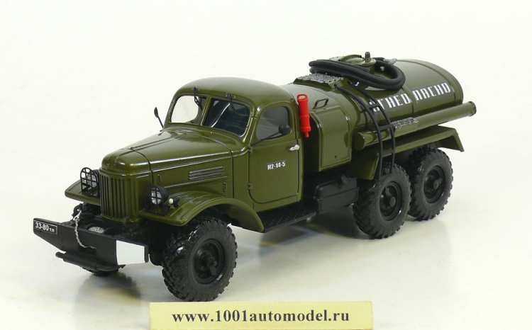 АЦ-4,3-157 топливозаправщик на шасси ЗиЛ-157К военный вариант Производитель: Саратовская Лаборатория Минимоделей

Масштаб: 1:43

Артикул: SL113

Материал: смола
Комментарии: ручная работа