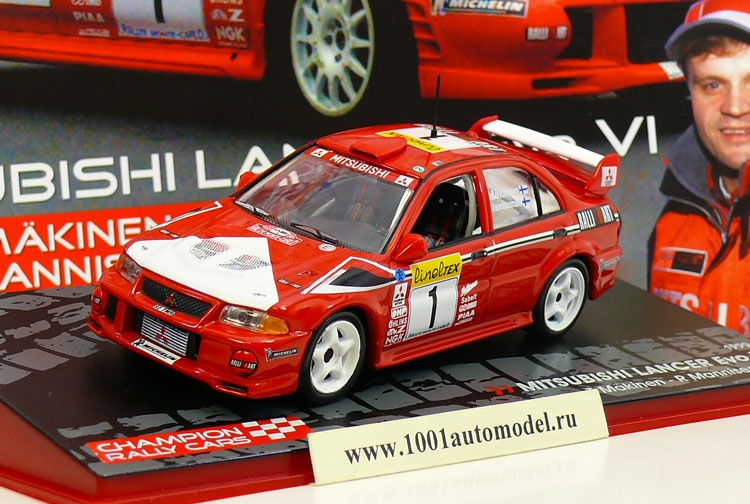Mitsubishi Lancer Evo.VI T.Makinen-N.Mannisenmaki 1999 Monte Carlo Rally Производитель: IXO

Масштаб: 1:43
  
Артикул: CRC07
  
Материал: металл
  
Комментарии: модель+журнал