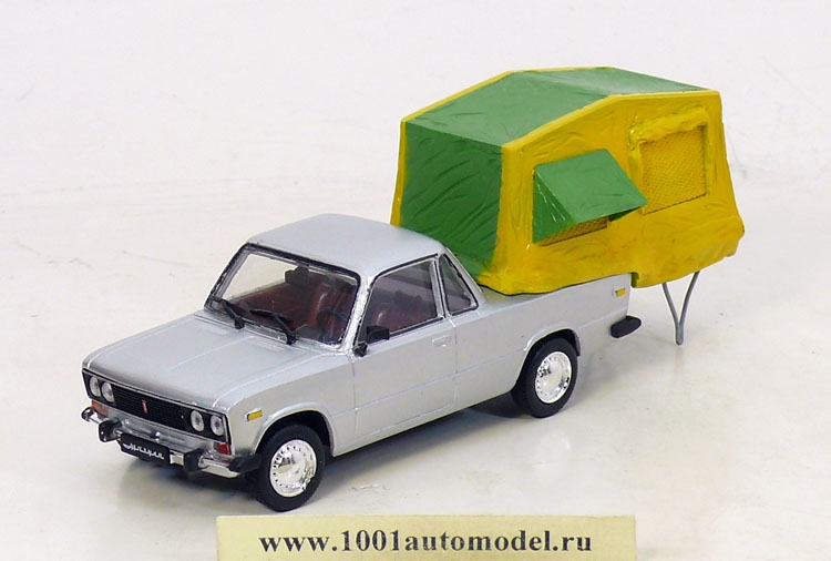 ВАЗ-2106 &quot;Жигули-Турист&quot; с палаткой Производитель: Vector-models Масштаб: 1:43 Артикул: PZ-65 Материал: смола