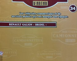 журнал Renault Galion "Bridel" вып.34 серия -Nos Cheres Camionnetes- 