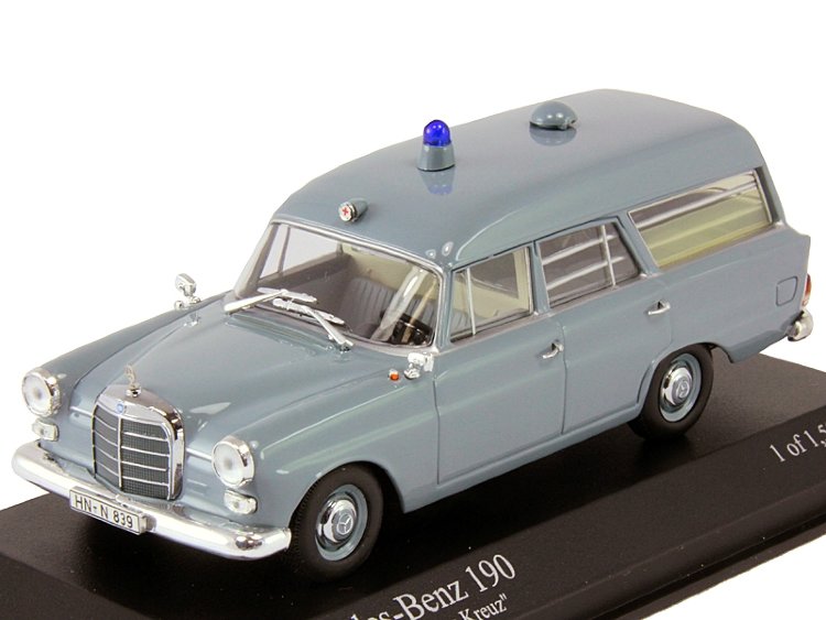 Mercedes-Benz 190 KTW Ambulance &quot;DRK&quot; 1961 (комиссия) 400 037270(k105)