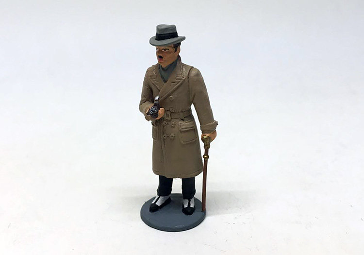фигурка Джентельмен с трубкой (пальто, трость) AU035-9