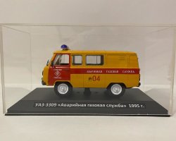УАЗ-3909 аварийная газовая служба 1995 - серия "Автомобиль на службе" вып.4 в боксе (комиссия)