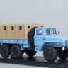 УРАЛ-375Д бортовой с тентом (голубой) - УРАЛ-375Д бортовой с тентом (голубой)