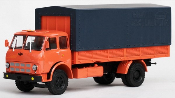 МАЗ-53352 тент 1974-76 гг. (оранжевый) H296(n)