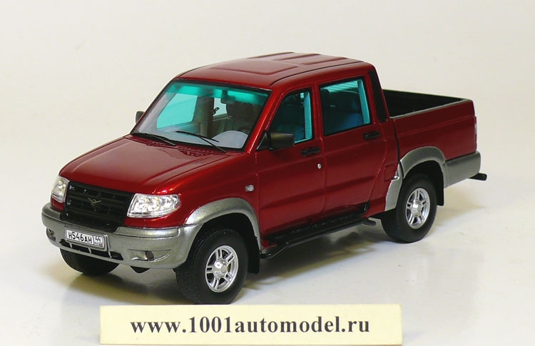 УАЗ-Патриот пикап Производитель: DIP Models Ltd.Масштаб: 1:43Артикул: 231635Материал: смола