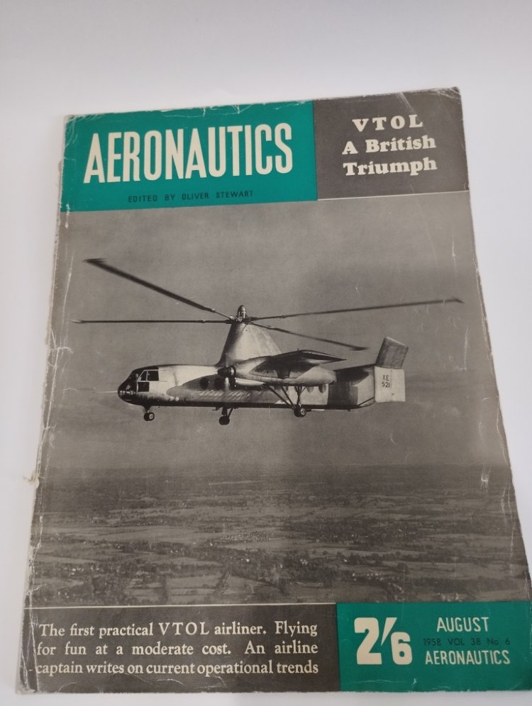 журнал &quot;Aeronautics&quot; -August,1958 Vol. 38 No. 6 (раритет) mag-AERON08/58(k119)