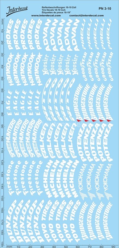Декаль Tires 18-19 inch INT-PN3-10