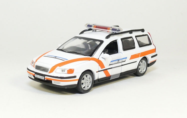 Volvo V70 Полиция Швейцарии 2002 упаковка - блистер, производство Hongvell