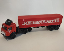 Камский грузовик-5410 (с обтекателем) + п/прицеп -Perestroi-ka- (тент) (комиссия)