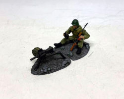 фигурка Советский боец (афганец) с биноклем + гранатомет