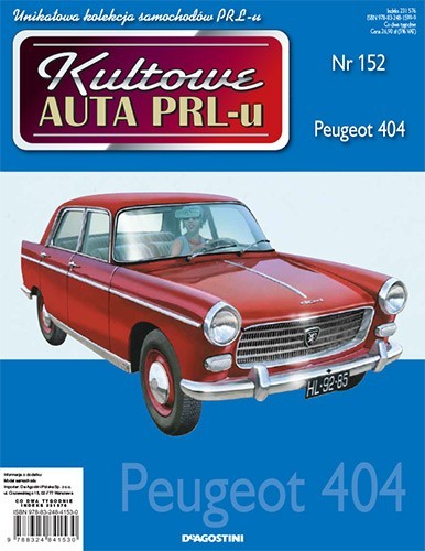 Peugeot 404 серия &quot;Kultowe Auta PRL-u&quot; №152 KA152