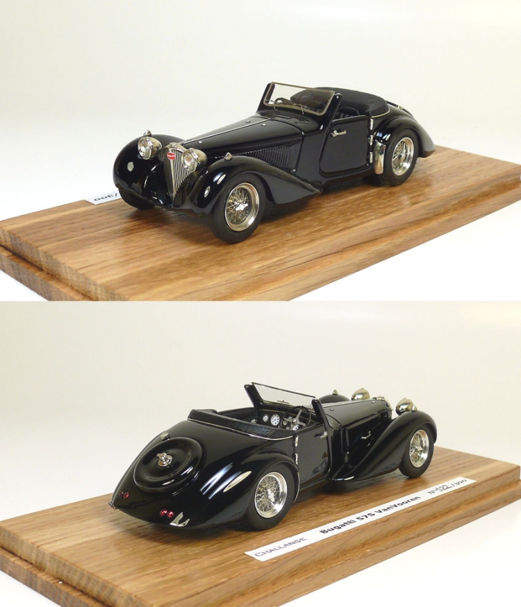Bugatti 57 S Vanvooren 1937 Ch.57482 Challange.art.Chal005. Limited Edition 300 pcs