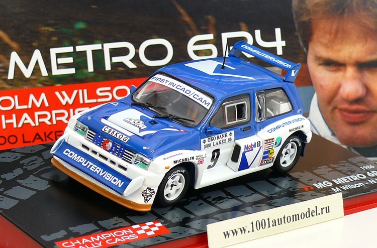 MG Metro 6R4 M.Wilson-N.Harris 1986 1000 Lakes Rally Производитель: IXO 
Масштаб: 1:43 
Артикул: CRC23 
Материал: металл 
Комментарии: модель+журнал