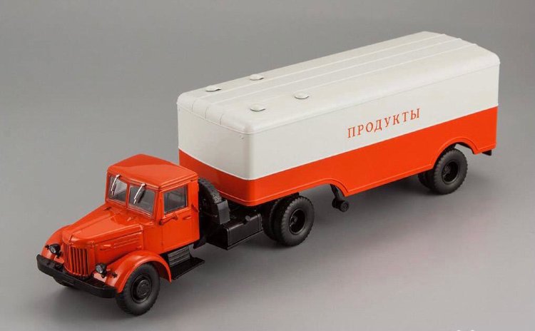 МАЗ-200В с полуприцепом МАЗ-5217 (красный/серый) (комиссия) 101074.кс(k169)