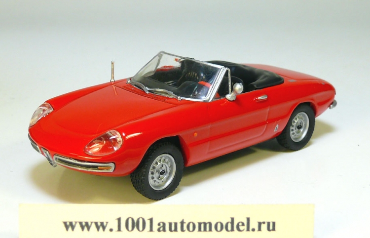 Alfa Romeo Spider Duetto Производитель:  Maxi Car
Артикул: IT10
Масштаб: 1:43
Материал: металл
упаковка - блистер